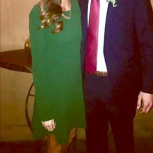 Forever 21 long sleeve green dress. Size small